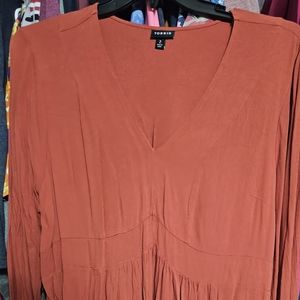 Terra cotta torrid shirt